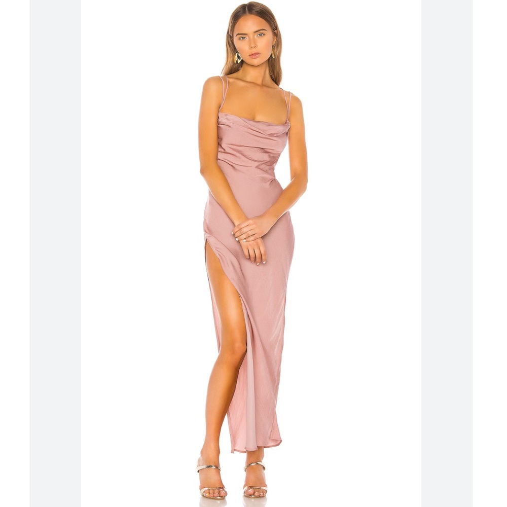Michael Costello × REVOLVE Braxton Dress in Rose